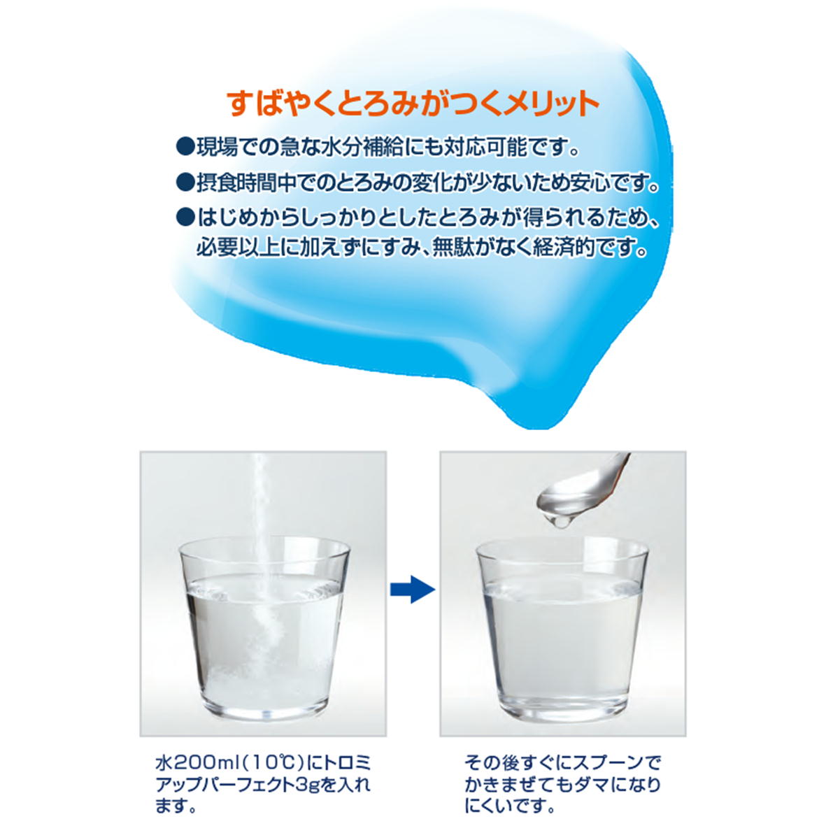 とろみ調整用食品 日清オイリオ トロミアップパーフェクト 500g